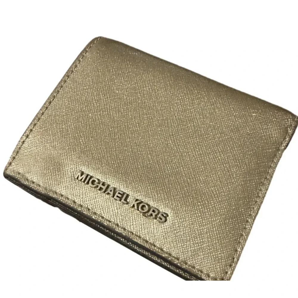 michael kors Compact wallet women Gold